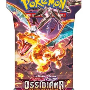 Blister paper pack una bustina ossidiana infuocata